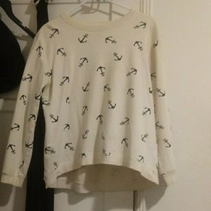 Forever 21 long sleev anchor shirt